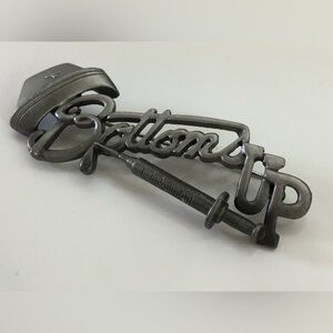 PEWTERTONE SHOT NURSE VACCINE GIFT BROOCH PIN BOTTOMS UP SYRINGE